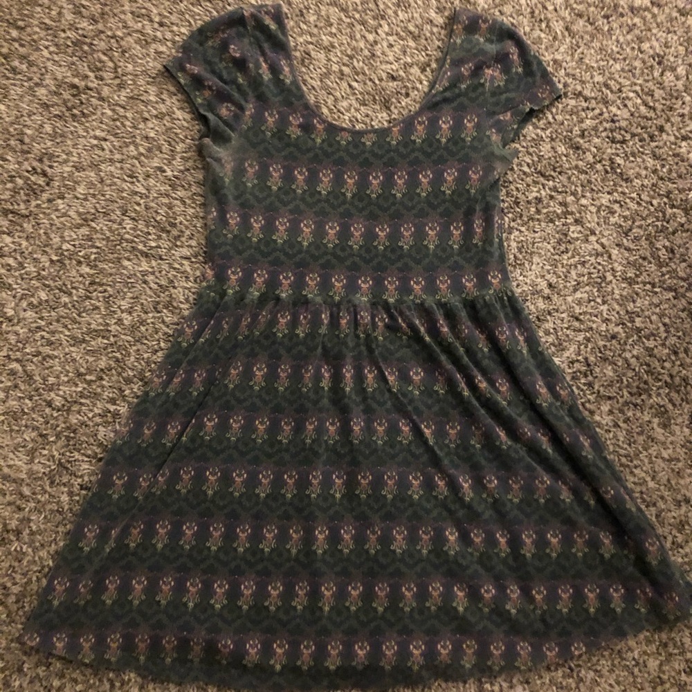 Purple patterned dress